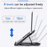 Laptop Stand with Phone Holder Portable 2 IN 1 360° Adjustable Laptop Holder Phone Pad Stand