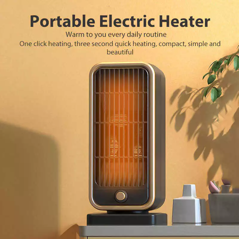LORDWEY 500W Portable Electric Heater PTC Hot Warm Air Blower Quick Heating For Home Room Fan 5D5