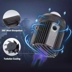 Astront 2Pcs Mini Driving Light White And Yellow 4Wires 3Mode 40W With Fan Waterproof 0C1