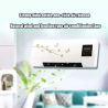 No Cooling! Natural Wind And Heating Mobile Fan, Hot Air Blower, Bathroom Warm Wall-Mounted Hea 8Ef