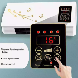 No Cooling! Natural Wind And Heating Mobile Fan, Hot Air Blower, Bathroom Warm Wall-Mounted Hea 8Ef