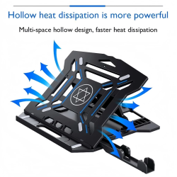 Laptop Stand with Phone Holder Portable 2 IN 1 360° Adjustable Laptop Holder Phone Pad Stand