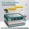 130 Egg Incubator 220V/12V Dual Power Digital Constant Temperature Incubator Brooding Machine