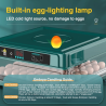 130 Egg Incubator 220V/12V Dual Power Digital Constant Temperature Incubator Brooding Machine
