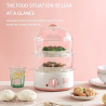 Electric Steamer Three-layer Household Shaomai Steamer Multifunctional Food Steamer With Timer