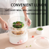 Electric Steamer Three-layer Household Shaomai Steamer Multifunctional Food Steamer With Timer