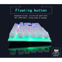 Centri Gaming Keyboard+Mouse Set K004 LED Backlight Wired Keyboard Rainbow Button Mouse Suit Backlit