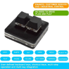 Black 2-key Keypad Mini Keyboard Copy And Paste OSU J0T9 USB Programming Mechanical Macro T9J9
