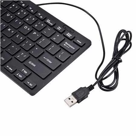 UNIVERSAL Multimedia MINI KEYBOARD USB Wired keyboard with wired mouse For PC Laptop