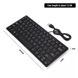 UNIVERSAL Multimedia MINI KEYBOARD USB Wired keyboard with wired mouse For PC Laptop