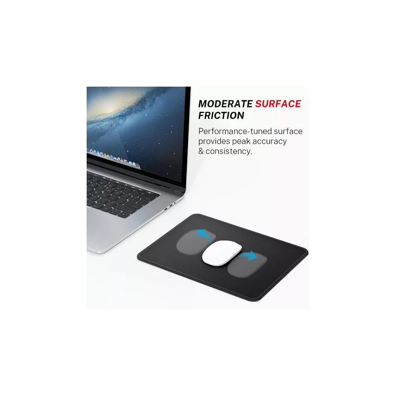 Mouse Pad with Stitched Edge Comfortable Mouse Pads with Non-Slip Rubber Base Washable Mousepads