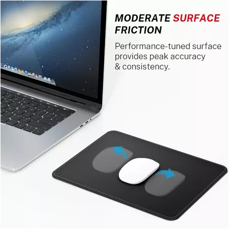 Mouse Pad with Stitched Edge Comfortable Mouse Pads with Non-Slip Rubber Base Washable Mousepads