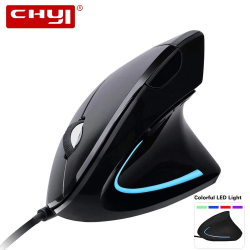 Wired Right Hand RGB Vertical Ergonomic Gaming Mouse | USB Optical, Plastic, Compatible with Windows 7 for PC Computer