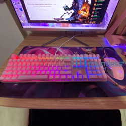 104pcs Ergonomic Fashion Mechanical Keyboard Keycap Notebook Button Accessories [countless.ph]