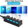 USB HUB 4 Port USB Adapter Powered Split Converter for PC/ Computer/ Notebook Phone