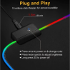 RGB Gaming Mouse Pad LED Large Mouse Pad Anti-Slip Rubber Base Computer Keyboard USB 80cm X 30cm