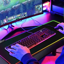 RGB Gaming Mouse Pad LED Large Mouse Pad Anti-Slip Rubber Base Computer Keyboard USB 80cm X 30cm