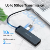 Vention Usb 3.0 Hub 4 Port Multi Splitter High Speed Otg For Laptop Pc Adaptor