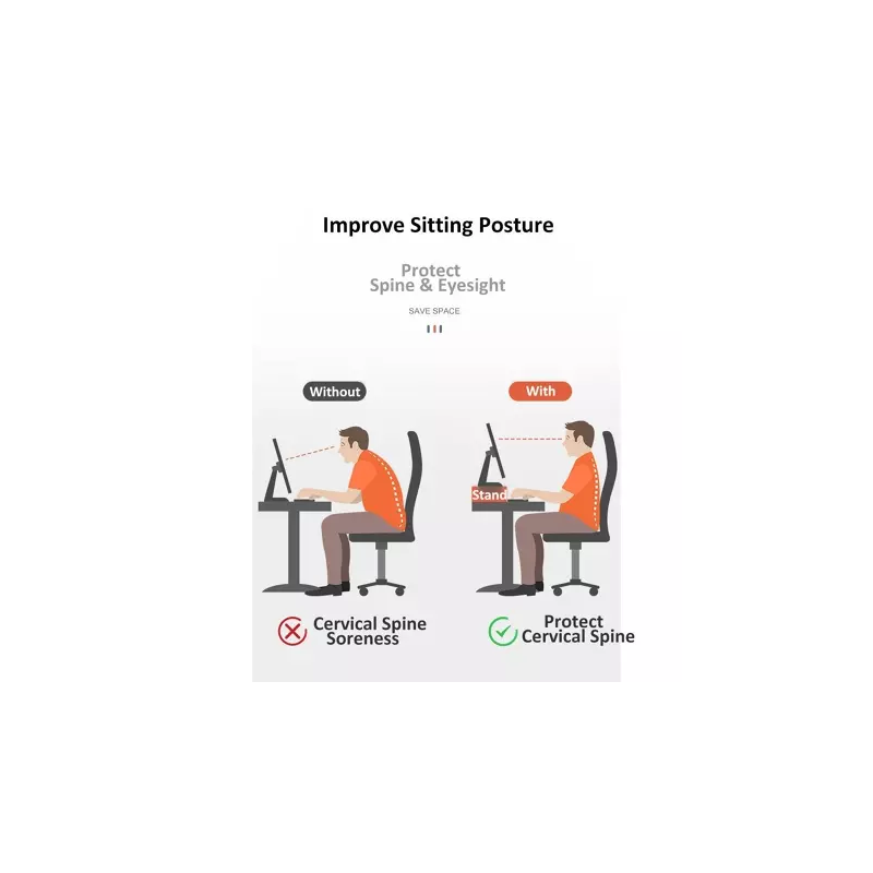 Classic Style 2 Color Wooden Monitor Holder Bracket Computer Stand Desktop Organizer Display Bracket