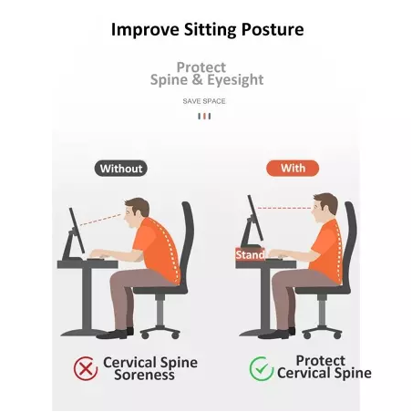 Classic Style 2 Color Wooden Monitor Holder Bracket Computer Stand Desktop Organizer Display Bracket