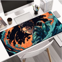 Large Mouse Pad Ghost Knife Blade Computer Mat Desk Anti Slip Desk Mat Gaming Keyboard Mat