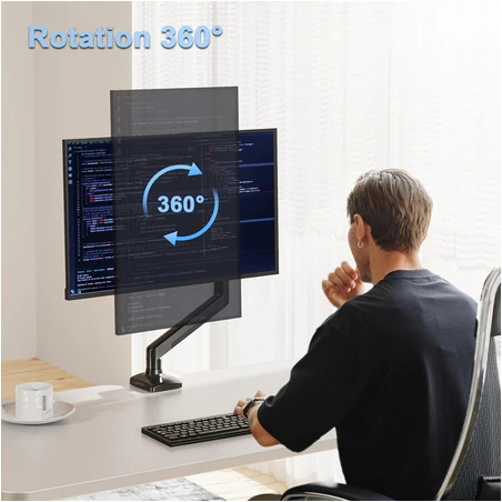 Inplay KMT-1 Single Monitor Stand Mount Arm Gas Spring Adjustable Monitor Bracket For 13-32" Monitor