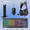 ONIKUMA Gaming Headset with Dynamic RGB Light Detachable Cat Ears Mouse Holder Esports Package Wired Headphones with Mic for PC