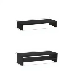 Classic Style 2 Color Wooden Monitor Holder Bracket Computer Stand Desktop Organizer Display Bracket