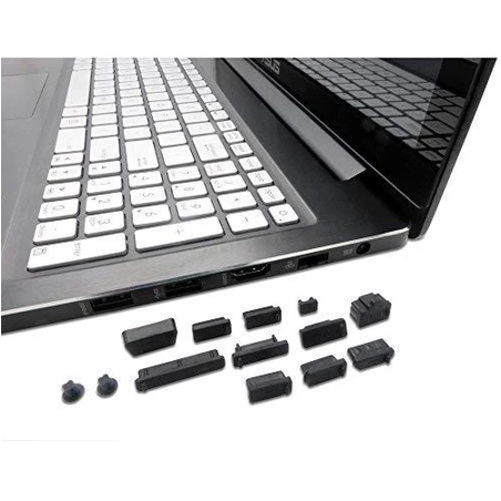 1Pack,16 Pcs/13 Pcs Universal Anti Dust Port Plug for Laptops,Nookbooks