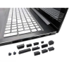 1Pack,16 Pcs/13 Pcs Universal Anti Dust Port Plug for Laptops,Nookbooks