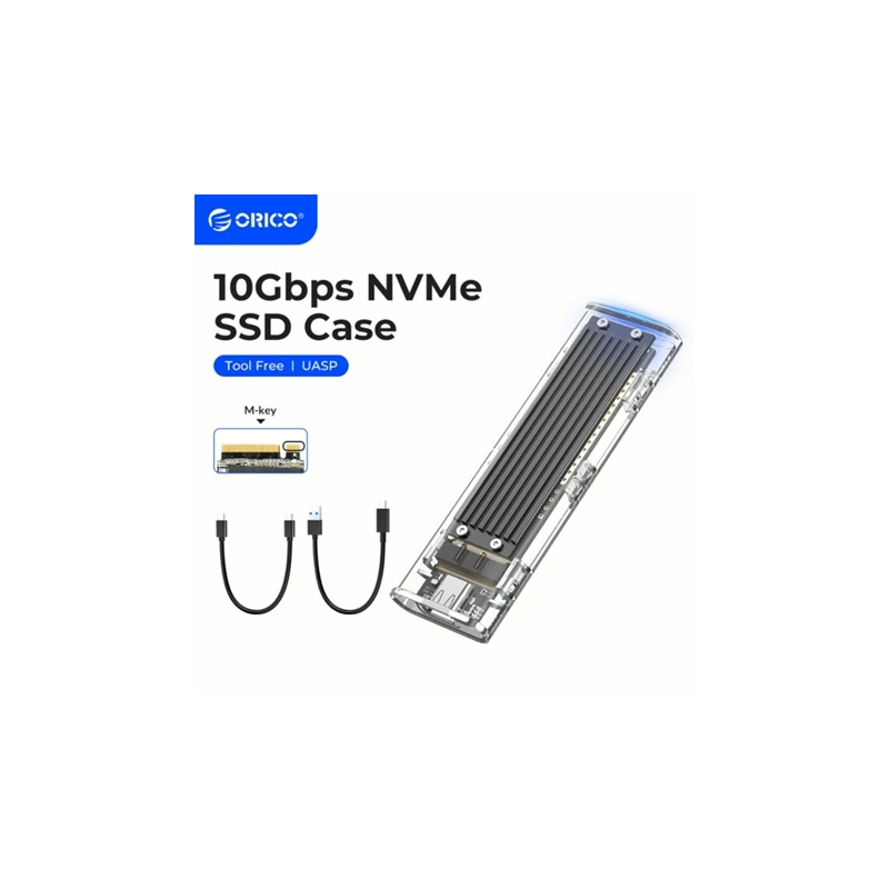 Orico M.2 SSD Case 10Gbps USB3.1 Gen2 Type-C Mini SSD Enclosure Support UASP Protocol(TCM2)