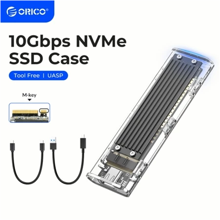 Orico M.2 SSD Case 10Gbps USB3.1 Gen2 Type-C Mini SSD Enclosure Support UASP Protocol(TCM2)