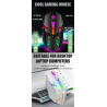 1 PC ITLY M01 Sports LED Luminous Backlit USB Wired Gaming Mouse for Desktop PC Laptop Office Computer Gaming Mouse