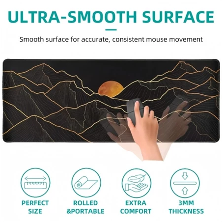 Zeus® Large Mouse Pad Office Gaming Non-slip Base Washable