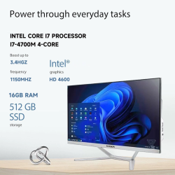 Nvision 24" All in One PC Computer With Intel Core i5/i7 CPU 16GB RAM 512GB SSD Full Set PC Computer