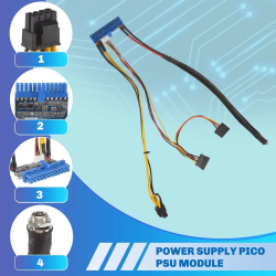 【Huang Li Electronics】DC 12V 300W 24Pin ATX Motherboard Connector Mini ITX Power Supply DC to ATX PSU Module for PC