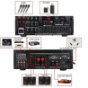 2000W 2 Channel Amplifier With Mixer Equalizer USB Bluetooth Fm Radio AV-MP326BT Home Stereo Audio
