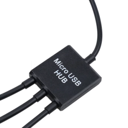 OTG Cable Hub Adapter 3 In1 Converter Micro USB HUB Host Extender Adapter OTG Hub Adapter