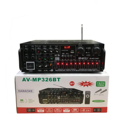 2000W 2 Channel Amplifier With Mixer Equalizer USB Bluetooth Fm Radio AV-MP326BT Home Stereo Audio