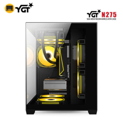 YGT Gaming Case With Tempered Glass Seaview Palace Micro ATX Desktop PC Computer Case 100% Durable
