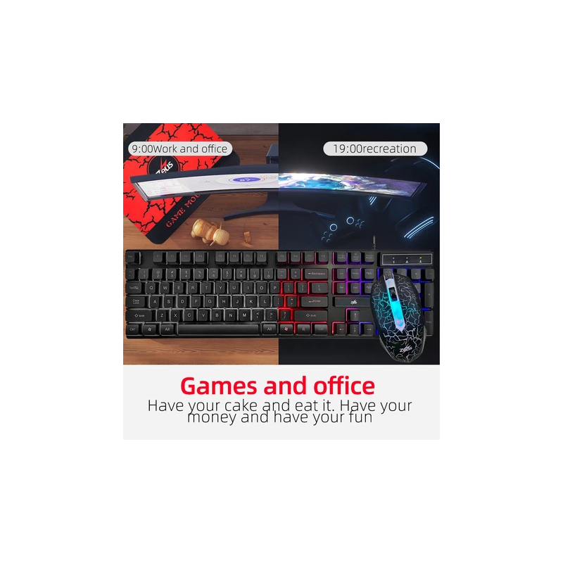 Zeus Z-BOX710 4 in 1 Computer Gaming Kit / Gaming Set ZBOX-710