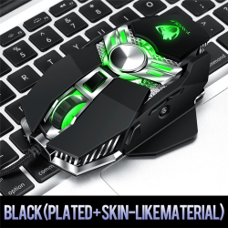 ME T-WOLF V10 Mouse Ergonomic Lighting Adjustable DPI 8 Keys USB Wired Mechanical Gaming Mouse