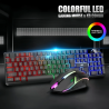 Zeus K001 - LED Backlight Wired Gaming Keyboard And Mouse Bundle Plug And Play Mechanical Feel