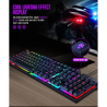 Zeus K001 - LED Backlight Wired Gaming Keyboard And Mouse Bundle Plug And Play Mechanical Feel