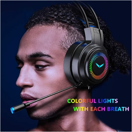 G7 RGB Wired Headphones Gaming Headset With Mic Noise Cancellation For PC Compute Laptop Phone