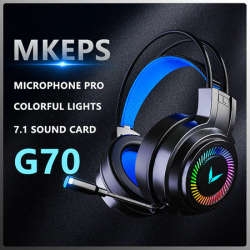 G7 RGB Wired Headphones Gaming Headset With Mic Noise Cancellation For PC Compute Laptop Phone