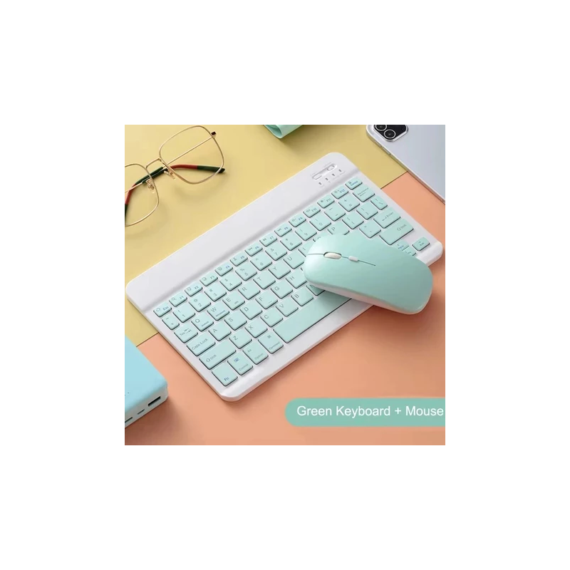 10 inch Wireless Bluetooth Mobile Mini Keyboard And Mouse Suitable For Laptops, Tablets, Smartphones