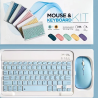 10 inch Wireless Bluetooth Mobile Mini Keyboard And Mouse Suitable For Laptops, Tablets, Smartphones