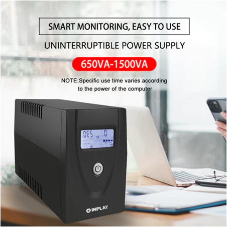 Inplay UPS 650VA 1000VA 2000VA 3000VA With AVR Uninterruptible Power Supply For PC Computer Laptop