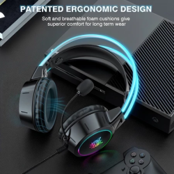 Onikuma X15 Pro Gaming Headset with Mic Noise Cancellation Cat Ear Gaming Headphones For PC Laptop